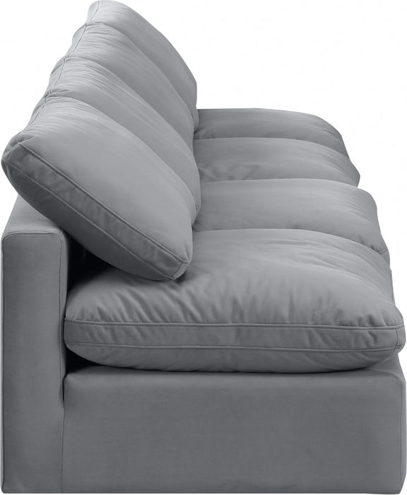 Indulge Velvet Sofa Grey - 147Grey-S4 - Vega Furniture