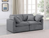 Indulge Velvet Sofa Grey - 147Grey-S70 - Vega Furniture