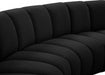 Infinity Black Boucle Fabric Loveseat - 643Black-2PC - Vega Furniture