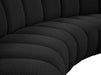 Infinity Black Boucle Fabric Loveseat - 643Black-2PC - Vega Furniture