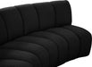 Infinity Black Boucle Fabric Loveseat - 643Black-2PC - Vega Furniture