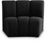 Infinity Black Boucle Fabric Modular Chair - 643Black-C - Vega Furniture