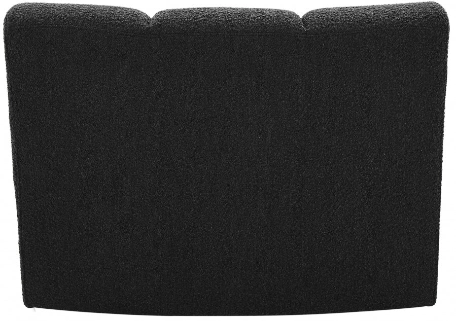 Infinity Black Boucle Fabric Modular Chair - 643Black-C - Vega Furniture