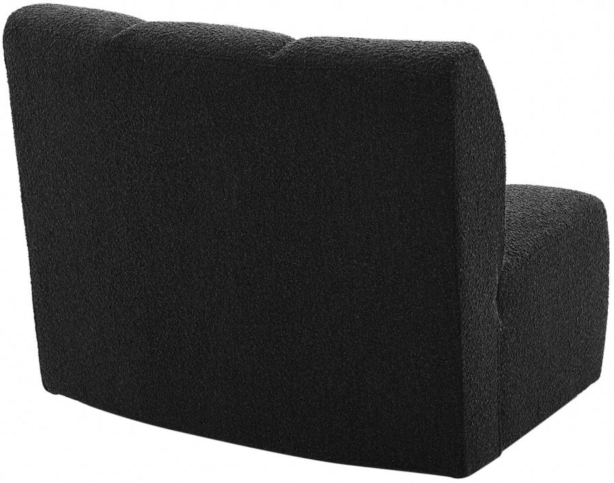 Infinity Black Boucle Fabric Modular Chair - 643Black-C - Vega Furniture