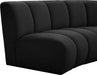 Infinity Black Boucle Fabric Sofa - 643Black-3PC - Vega Furniture