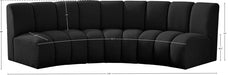 Infinity Black Boucle Fabric Sofa - 643Black-3PC - Vega Furniture