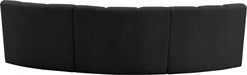 Infinity Black Boucle Fabric Sofa - 643Black-3PC - Vega Furniture