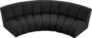 Infinity Black Boucle Fabric Sofa - 643Black-3PC - Vega Furniture