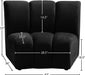 Infinity Black Modular Chair - 638Black-C - Vega Furniture