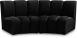 Infinity Black Modular Loveseat - 638Black-2PC - Vega Furniture