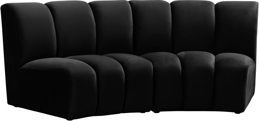 Infinity Black Modular Loveseat - 638Black-2PC - Vega Furniture