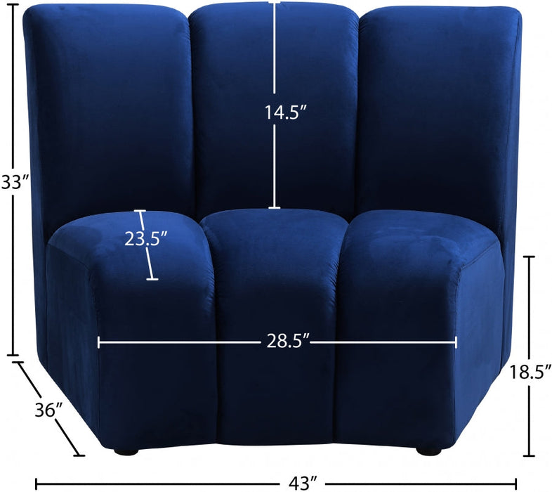 Infinity Blue Modular Chair - 638Navy-C - Vega Furniture