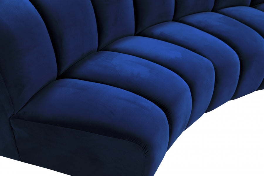 Infinity Blue Modular Loveseat - 638Navy-2PC - Vega Furniture