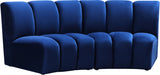 Infinity Blue Modular Loveseat - 638Navy-2PC - Vega Furniture