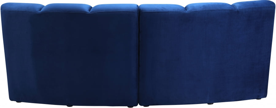 Infinity Blue Modular Loveseat - 638Navy-2PC - Vega Furniture