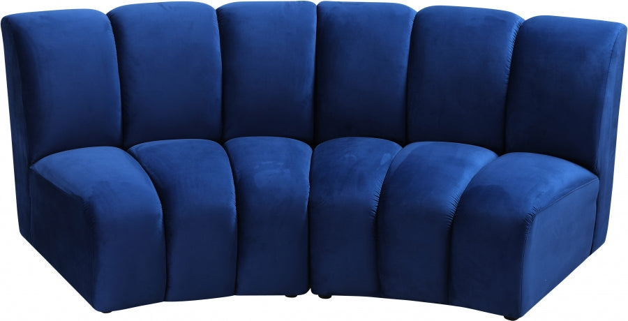 Infinity Blue Modular Loveseat - 638Navy-2PC - Vega Furniture