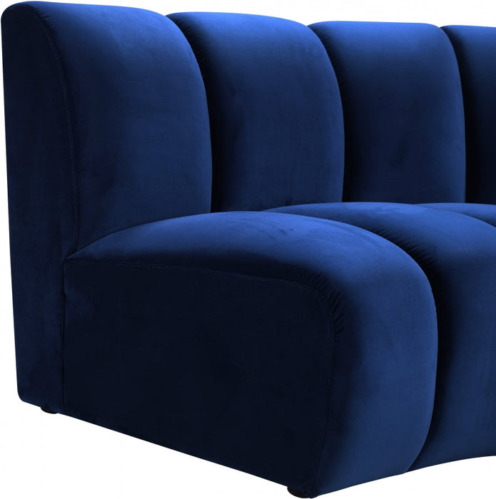 Infinity Blue Modular Loveseat - 638Navy-2PC - Vega Furniture