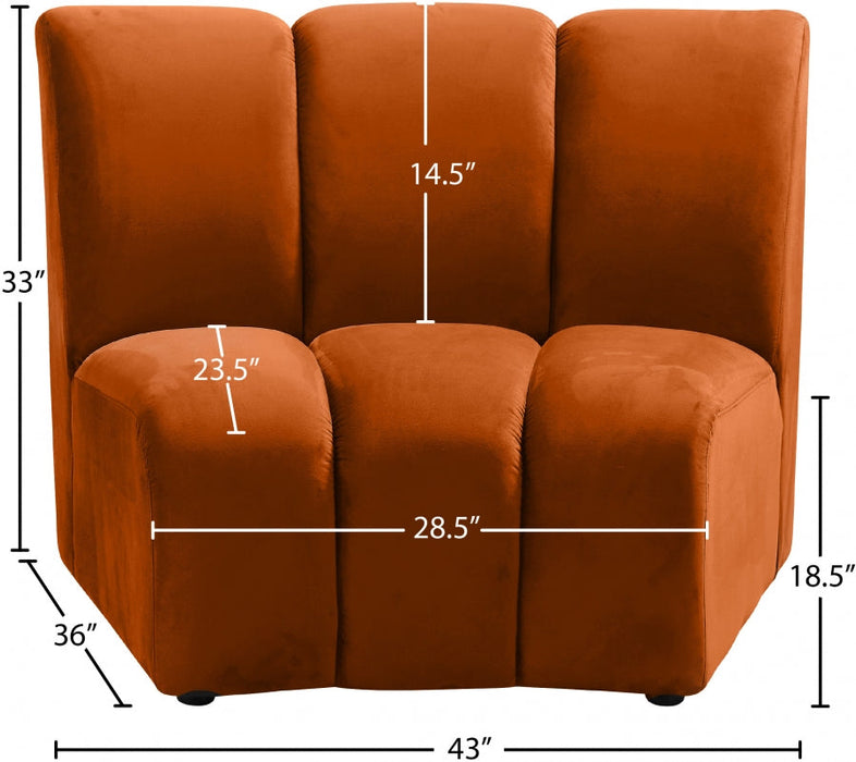 Infinity Cognac Modular Chair - 638Cognac-C - Vega Furniture