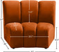 Infinity Cognac Modular Chair - 638Cognac-C - Vega Furniture