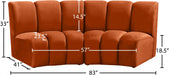 Infinity Cognac Modular Loveseat - 638Cognac-2PC - Vega Furniture