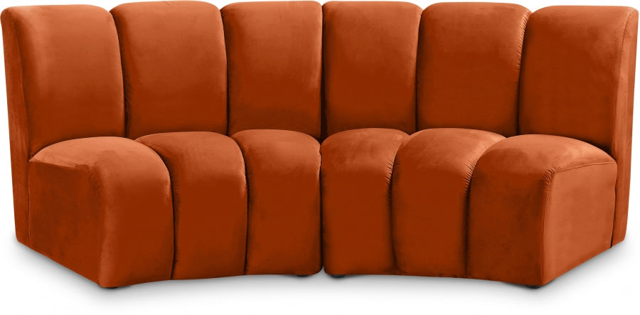 Infinity Cognac Modular Loveseat - 638Cognac-2PC - Vega Furniture