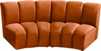 Infinity Cognac Modular Loveseat - 638Cognac-2PC - Vega Furniture