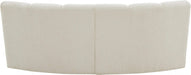 Infinity Cream Boucle Fabric Loveseat - 643Cream-2PC - Vega Furniture