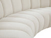 Infinity Cream Boucle Fabric Loveseat - 643Cream-2PC - Vega Furniture