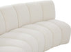 Infinity Cream Boucle Fabric Loveseat - 643Cream-2PC - Vega Furniture