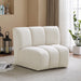 Infinity Cream Boucle Fabric Modular Chair - 643Cream-C - Vega Furniture