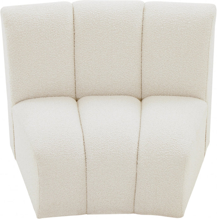 Infinity Cream Boucle Fabric Modular Chair - 643Cream-C - Vega Furniture