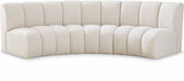 Infinity Cream Boucle Fabric Sofa - 643Cream-3PC - Vega Furniture