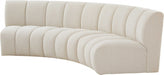 Infinity Cream Boucle Fabric Sofa - 643Cream-3PC - Vega Furniture