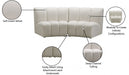 Infinity Cream Modular Loveseat - 638Cream-2PC - Vega Furniture