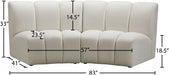 Infinity Cream Modular Loveseat - 638Cream-2PC - Vega Furniture