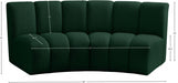 Infinity Green Boucle Fabric Loveseat - 643Green-2PC - Vega Furniture