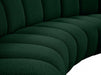 Infinity Green Boucle Fabric Loveseat - 643Green-2PC - Vega Furniture