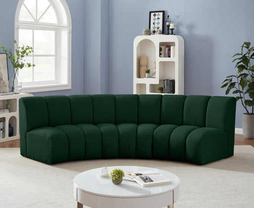 Infinity Green Boucle Fabric Sofa - 643Green-3PC - Vega Furniture