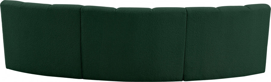 Infinity Green Boucle Fabric Sofa - 643Green-3PC - Vega Furniture