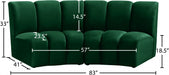 Infinity Green Modular Loveseat - 638Green-2PC - Vega Furniture