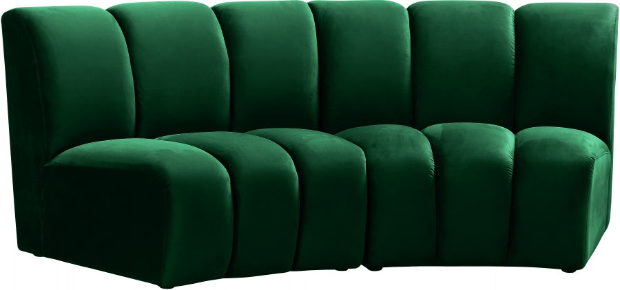 Infinity Green Modular Loveseat - 638Green-2PC - Vega Furniture