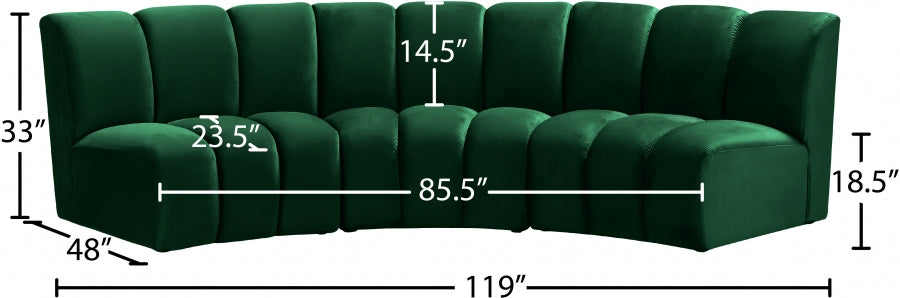 Infinity Green Modular Sofa - 638Green-3PC - Vega Furniture