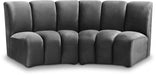 Infinity Grey Modular Loveseat - 638Grey-2PC - Vega Furniture