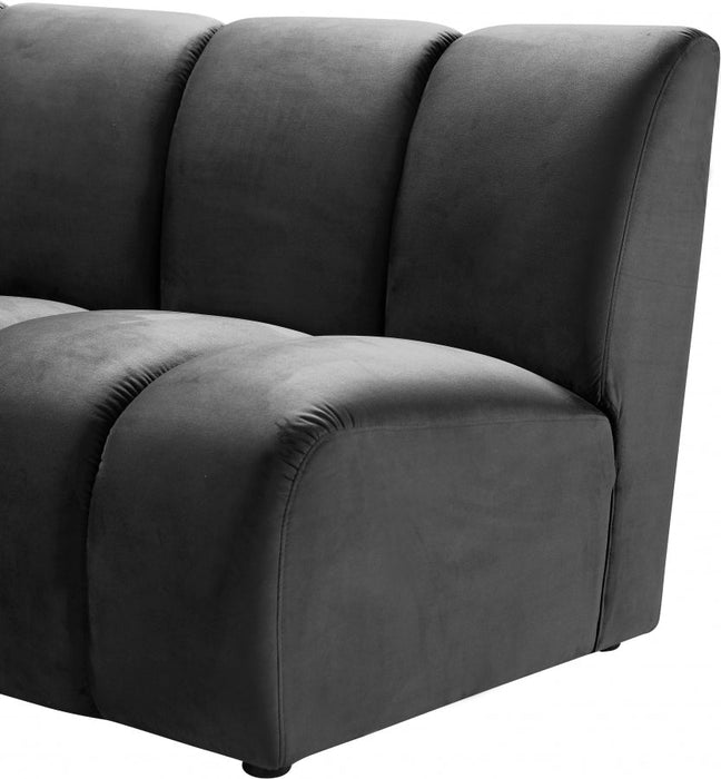 Infinity Grey Modular Loveseat - 638Grey-2PC - Vega Furniture