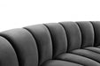 Infinity Grey Modular Loveseat - 638Grey-2PC - Vega Furniture