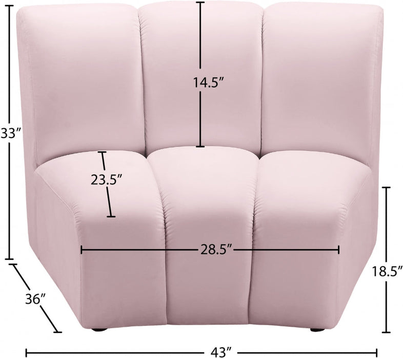 Infinity Pink Modular Chair - 638Pink-C - Vega Furniture