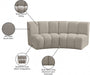 Infinity Taupe Boucle Fabric Loveseat - 643Taupe-2PC - Vega Furniture