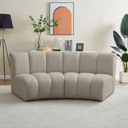 Infinity Taupe Boucle Fabric Loveseat - 643Taupe-2PC - Vega Furniture