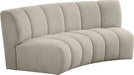 Infinity Taupe Boucle Fabric Loveseat - 643Taupe-2PC - Vega Furniture