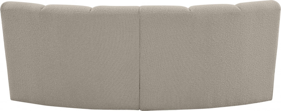 Infinity Taupe Boucle Fabric Loveseat - 643Taupe-2PC - Vega Furniture